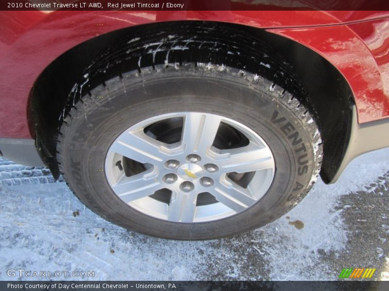 Red Jewel Tintcoat / Ebony 2010 Chevrolet Traverse LT AWD