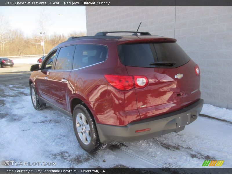 Red Jewel Tintcoat / Ebony 2010 Chevrolet Traverse LT AWD