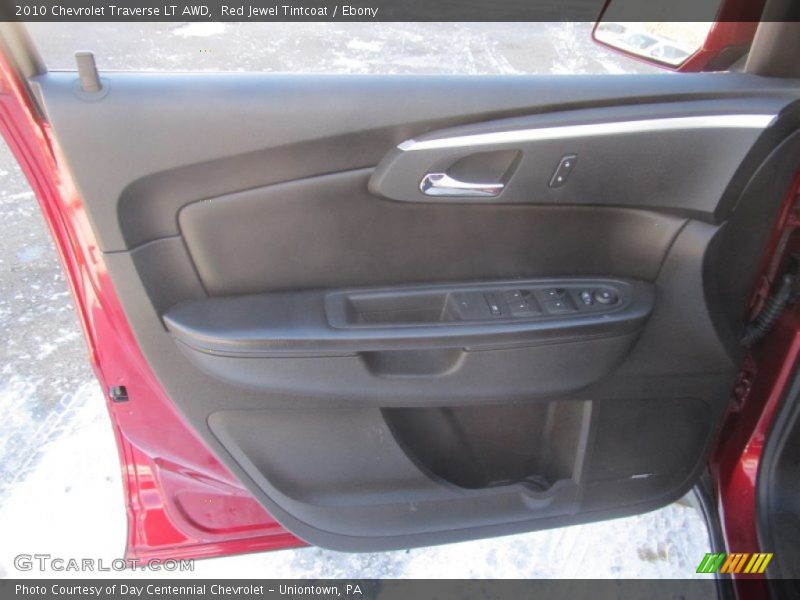 Red Jewel Tintcoat / Ebony 2010 Chevrolet Traverse LT AWD