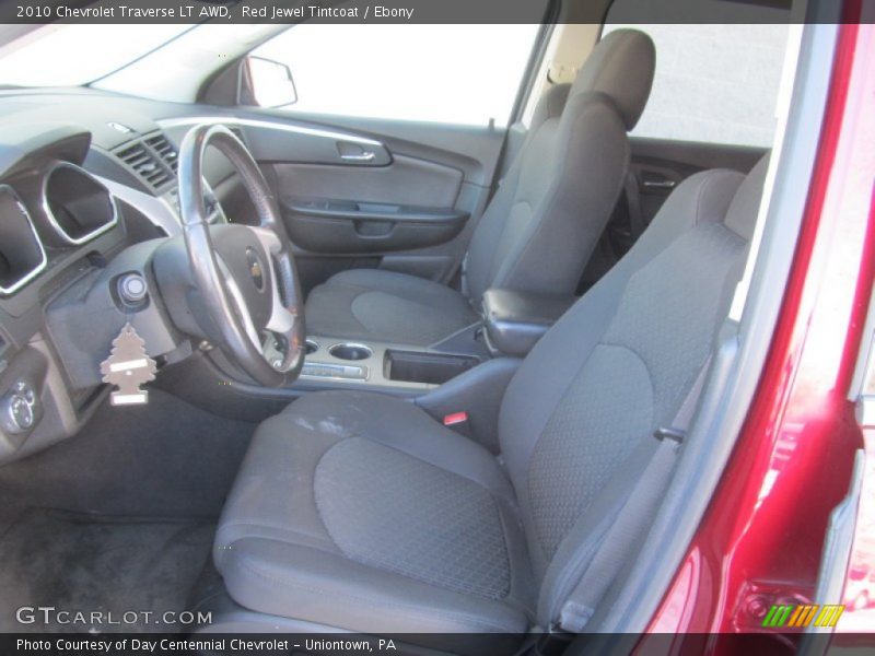 Red Jewel Tintcoat / Ebony 2010 Chevrolet Traverse LT AWD