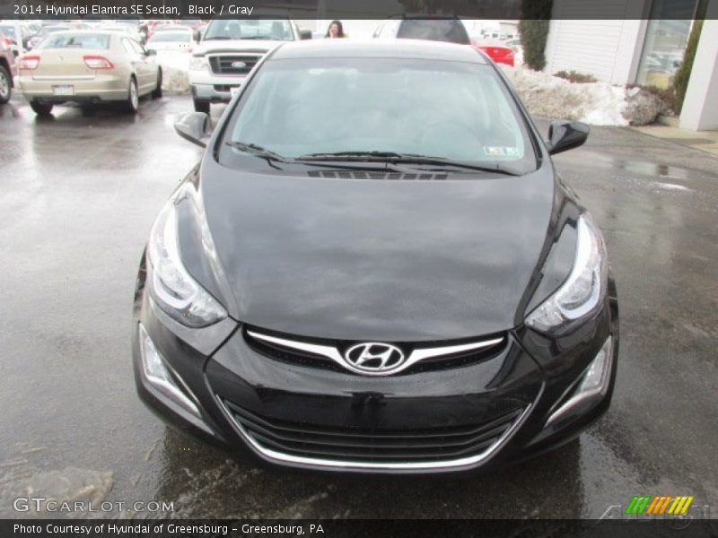Black / Gray 2014 Hyundai Elantra SE Sedan