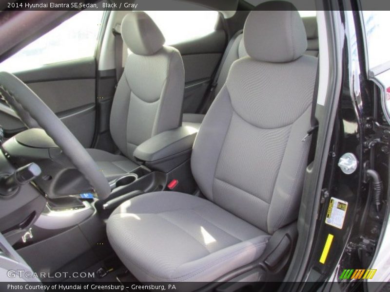 Black / Gray 2014 Hyundai Elantra SE Sedan