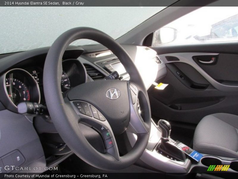Black / Gray 2014 Hyundai Elantra SE Sedan