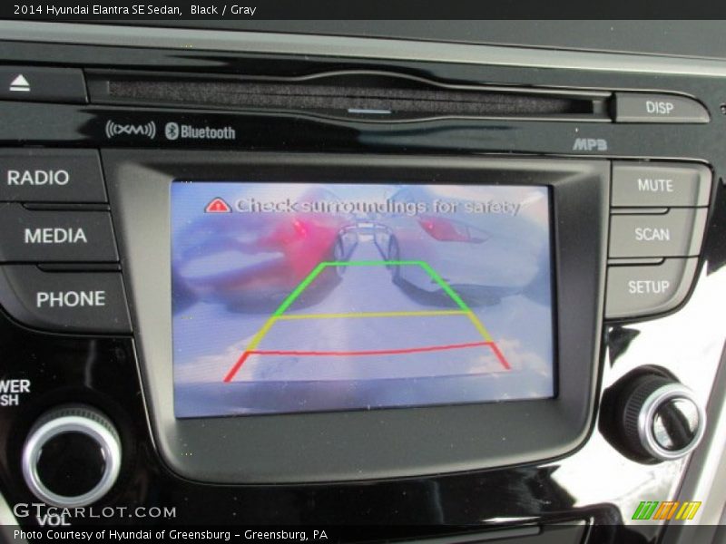 Black / Gray 2014 Hyundai Elantra SE Sedan