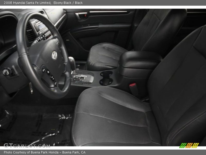 Ebony Black / Black 2008 Hyundai Santa Fe Limited