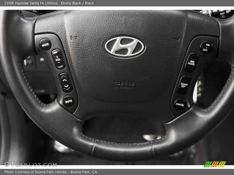 Ebony Black / Black 2008 Hyundai Santa Fe Limited