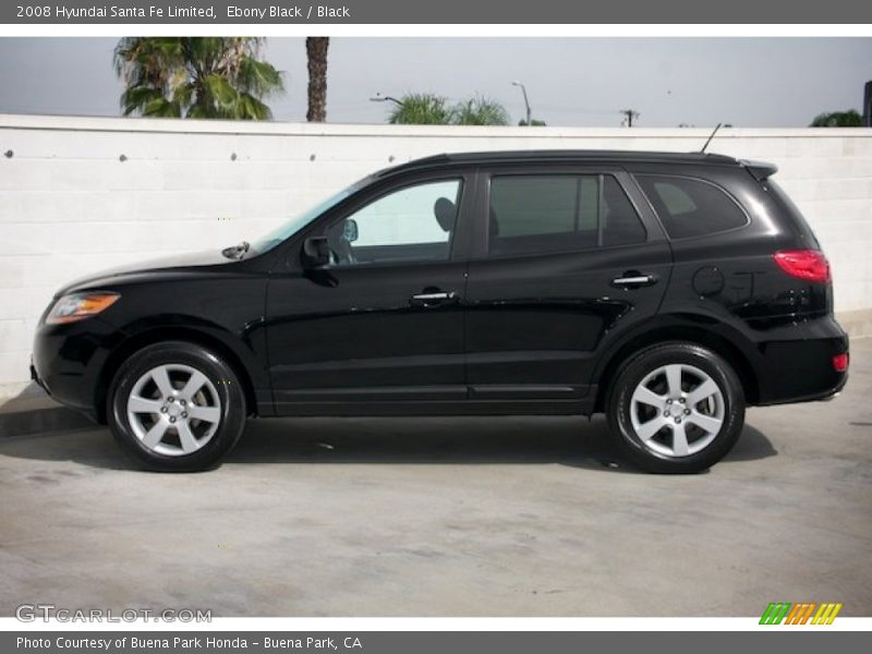  2008 Santa Fe Limited Ebony Black