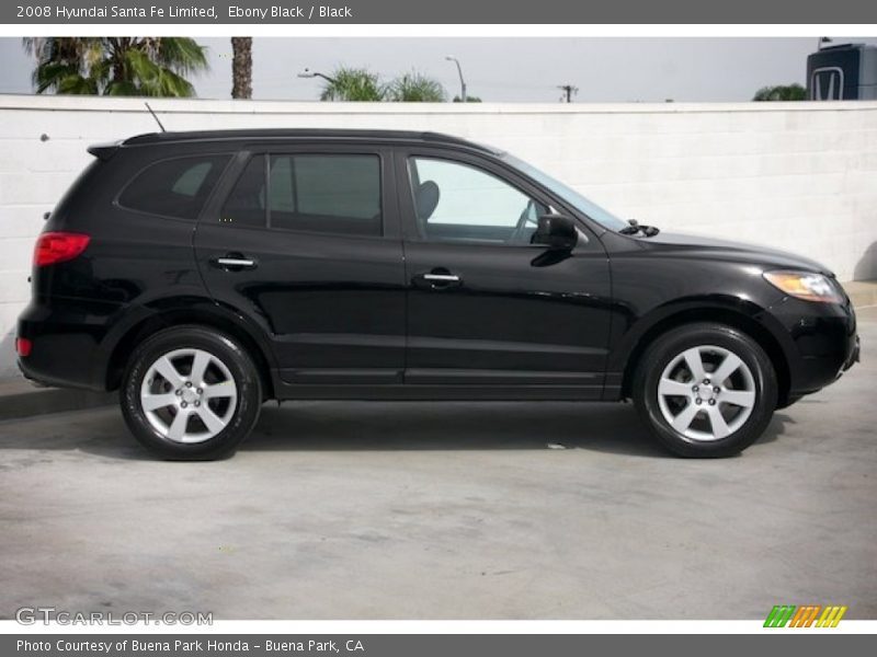 Ebony Black / Black 2008 Hyundai Santa Fe Limited