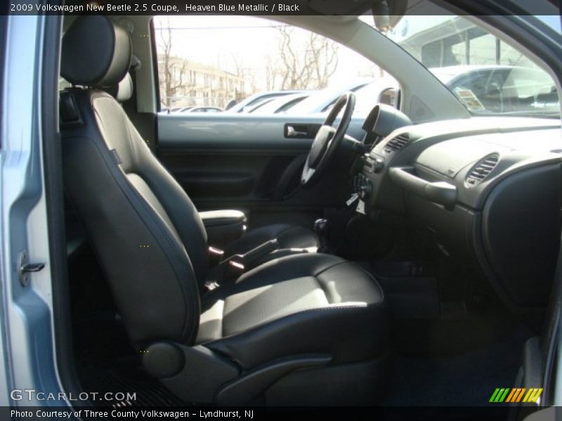 Heaven Blue Metallic / Black 2009 Volkswagen New Beetle 2.5 Coupe