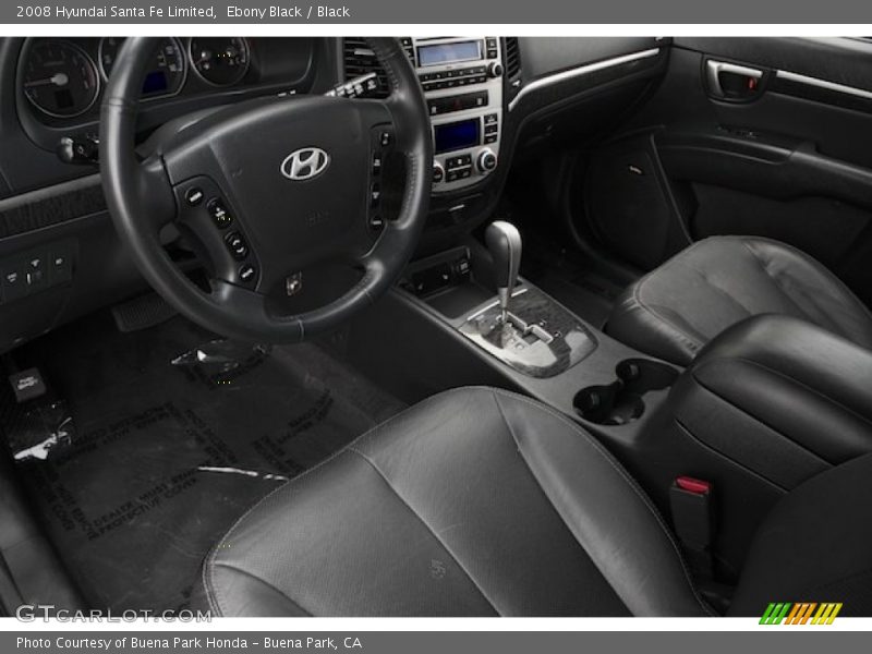 Ebony Black / Black 2008 Hyundai Santa Fe Limited