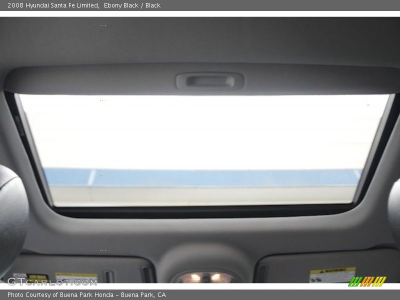 Ebony Black / Black 2008 Hyundai Santa Fe Limited