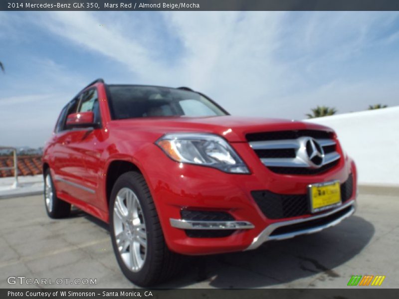 Mars Red / Almond Beige/Mocha 2014 Mercedes-Benz GLK 350