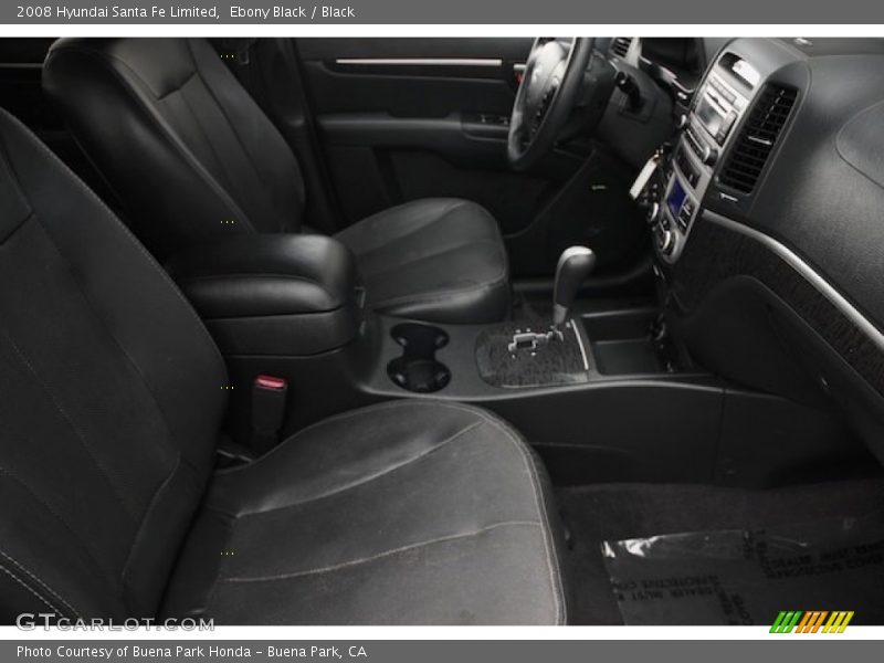 Ebony Black / Black 2008 Hyundai Santa Fe Limited