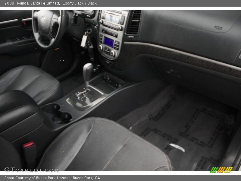 Ebony Black / Black 2008 Hyundai Santa Fe Limited