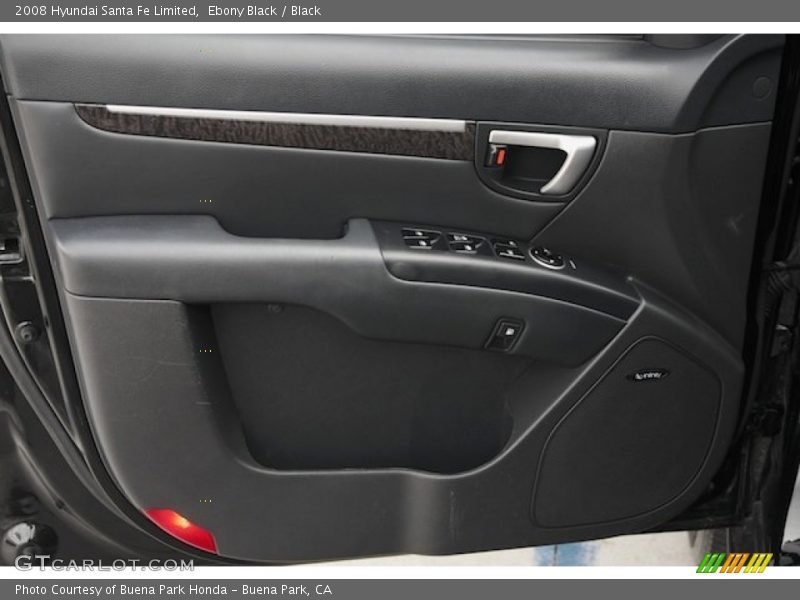 Ebony Black / Black 2008 Hyundai Santa Fe Limited