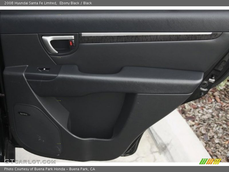 Ebony Black / Black 2008 Hyundai Santa Fe Limited