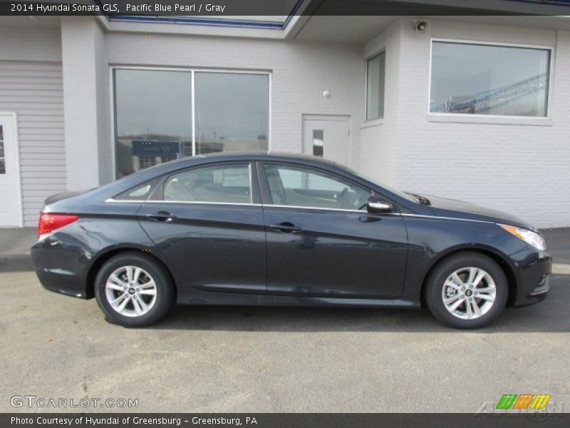Pacific Blue Pearl / Gray 2014 Hyundai Sonata GLS