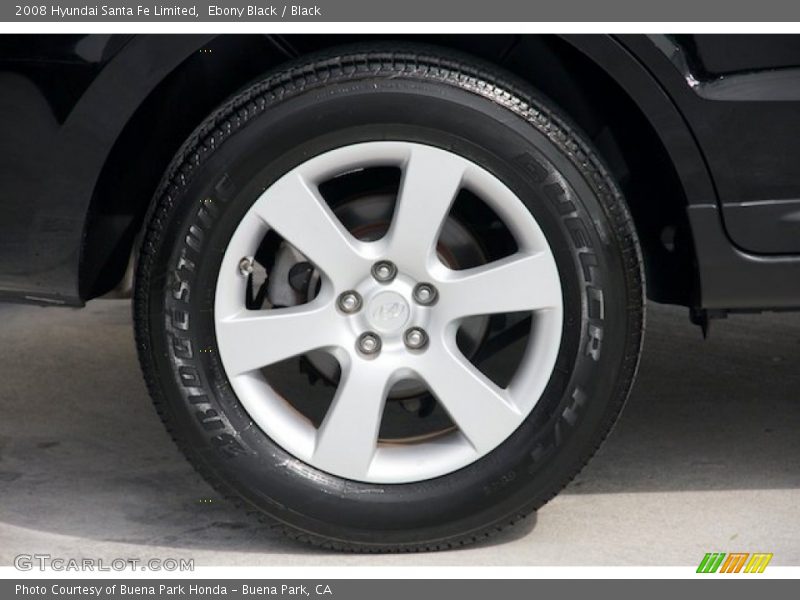 Ebony Black / Black 2008 Hyundai Santa Fe Limited