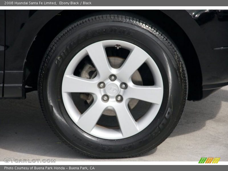 Ebony Black / Black 2008 Hyundai Santa Fe Limited