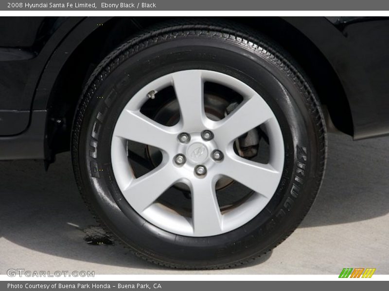 Ebony Black / Black 2008 Hyundai Santa Fe Limited