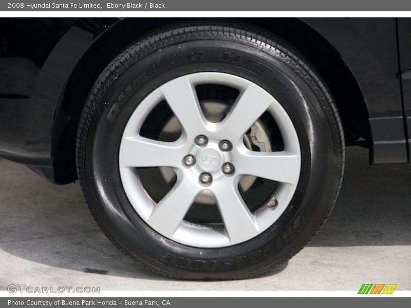 Ebony Black / Black 2008 Hyundai Santa Fe Limited