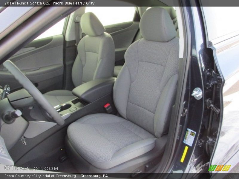 Pacific Blue Pearl / Gray 2014 Hyundai Sonata GLS