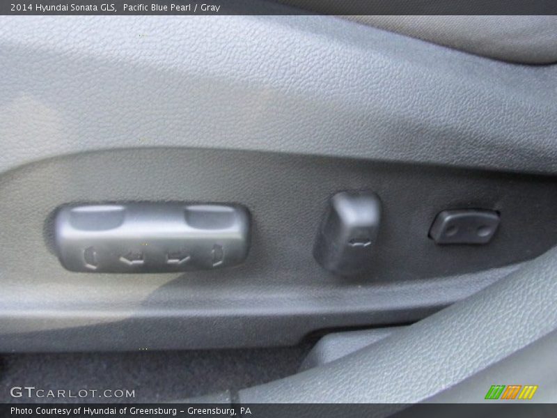 Pacific Blue Pearl / Gray 2014 Hyundai Sonata GLS