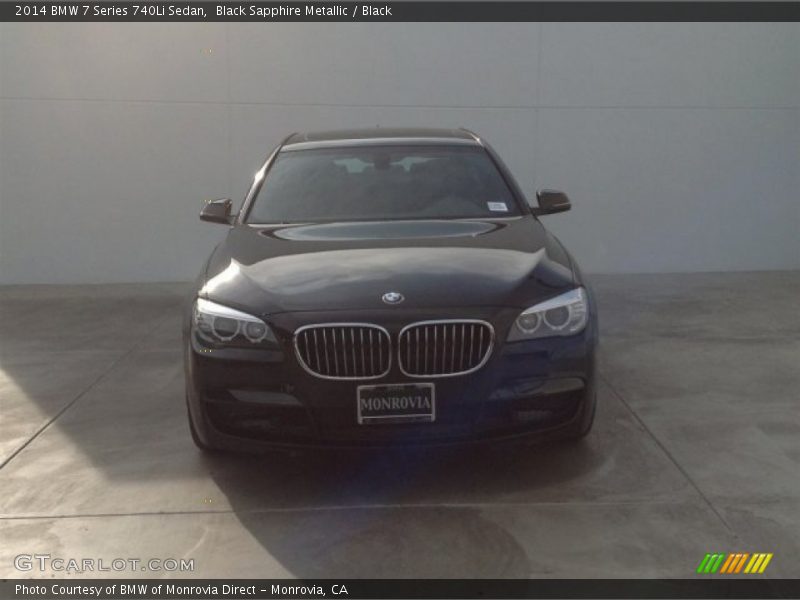 Black Sapphire Metallic / Black 2014 BMW 7 Series 740Li Sedan