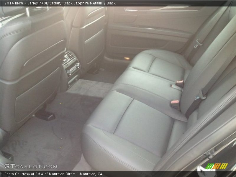 Black Sapphire Metallic / Black 2014 BMW 7 Series 740Li Sedan