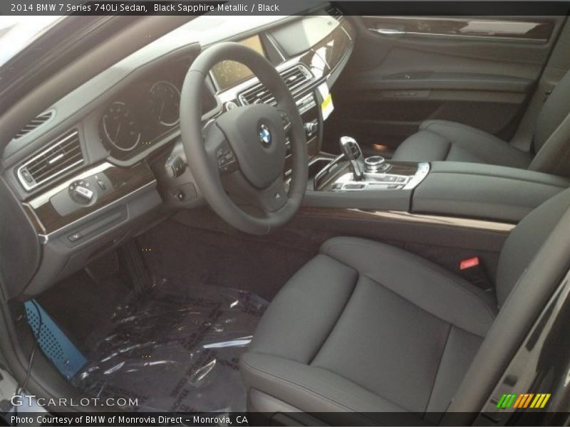 Black Sapphire Metallic / Black 2014 BMW 7 Series 740Li Sedan