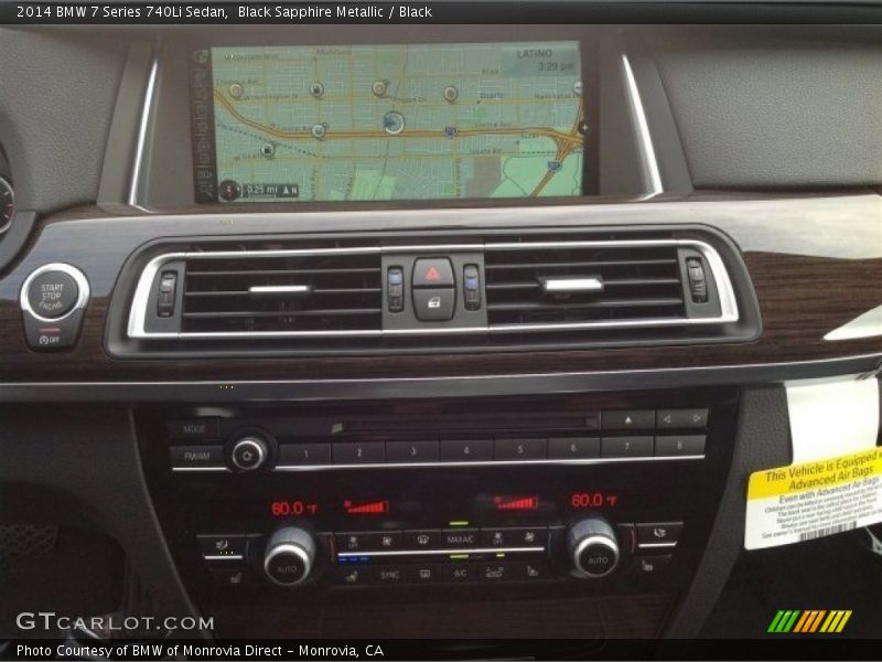 Black Sapphire Metallic / Black 2014 BMW 7 Series 740Li Sedan