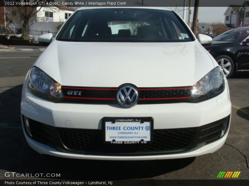 Candy White / Interlagos Plaid Cloth 2012 Volkswagen GTI 4 Door