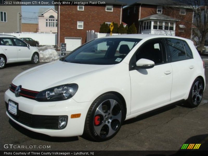 Candy White / Interlagos Plaid Cloth 2012 Volkswagen GTI 4 Door