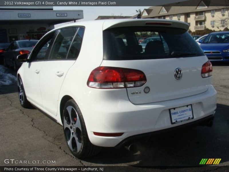 Candy White / Interlagos Plaid Cloth 2012 Volkswagen GTI 4 Door
