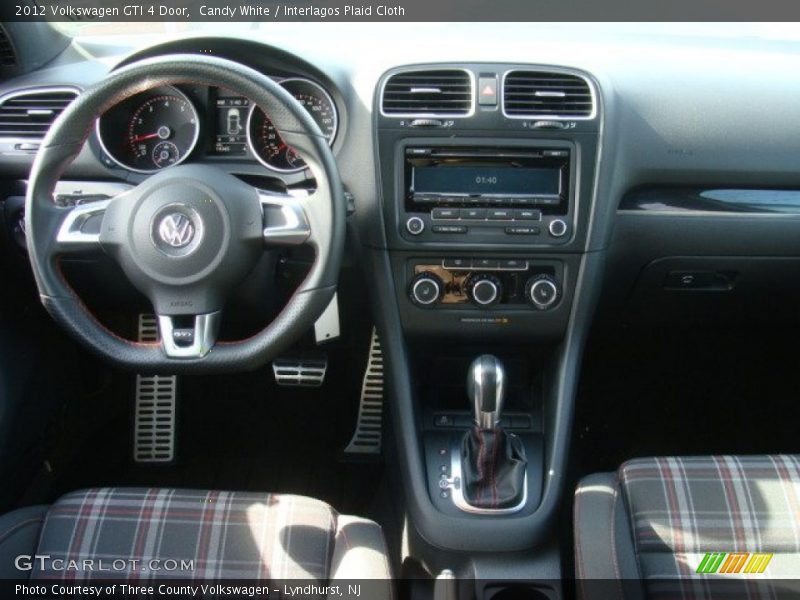 Candy White / Interlagos Plaid Cloth 2012 Volkswagen GTI 4 Door