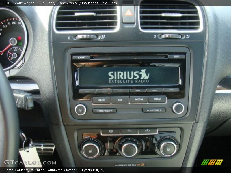 Candy White / Interlagos Plaid Cloth 2012 Volkswagen GTI 4 Door