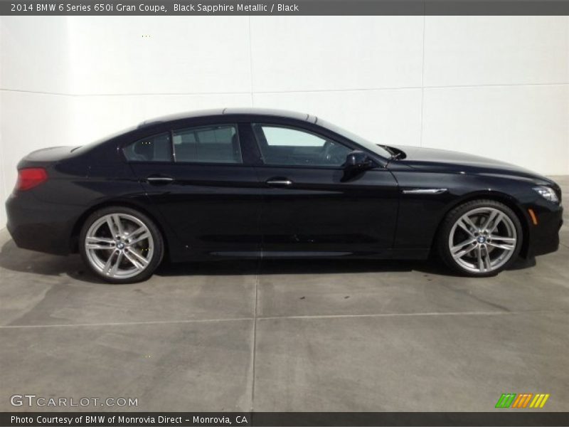 Black Sapphire Metallic / Black 2014 BMW 6 Series 650i Gran Coupe