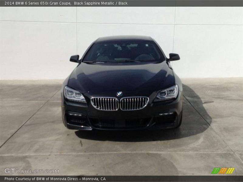 Black Sapphire Metallic / Black 2014 BMW 6 Series 650i Gran Coupe