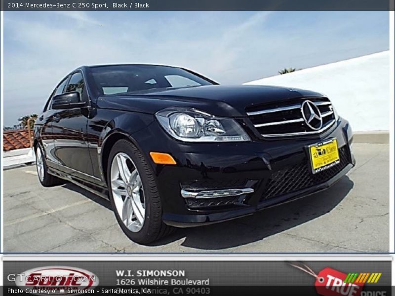 Black / Black 2014 Mercedes-Benz C 250 Sport