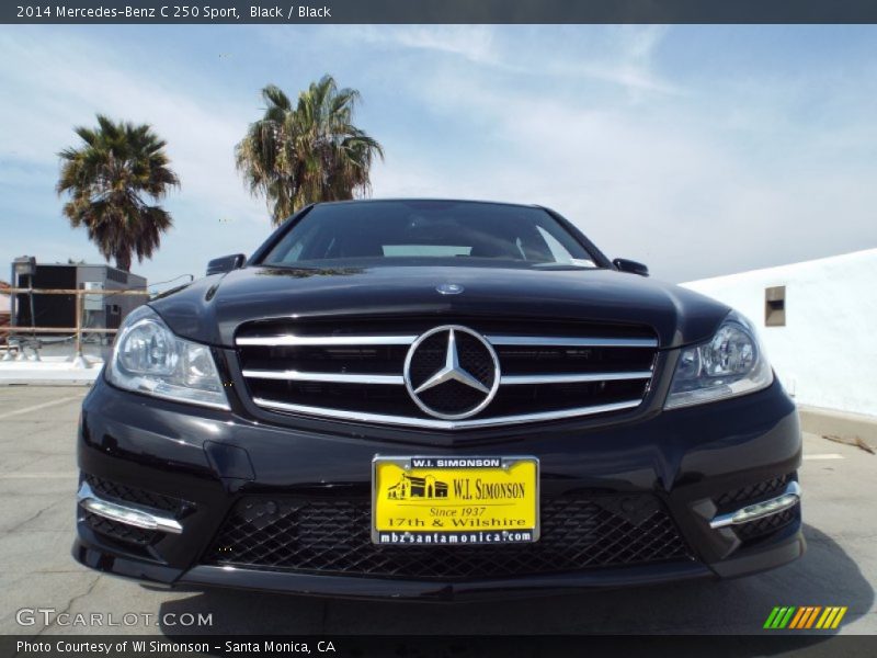 Black / Black 2014 Mercedes-Benz C 250 Sport