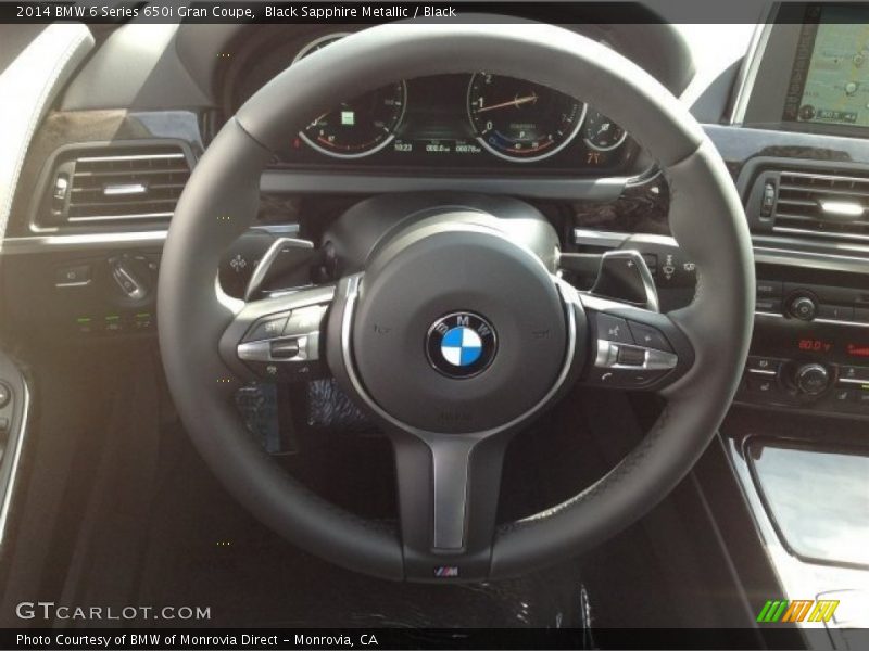 Black Sapphire Metallic / Black 2014 BMW 6 Series 650i Gran Coupe
