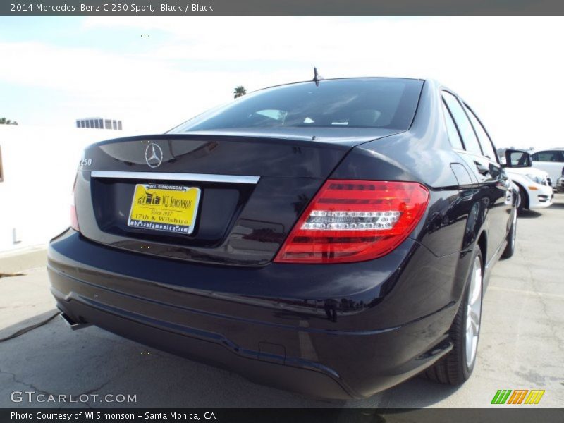 Black / Black 2014 Mercedes-Benz C 250 Sport
