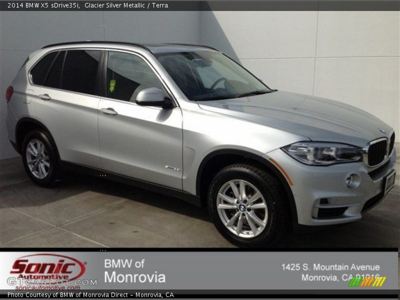 Glacier Silver Metallic / Terra 2014 BMW X5 sDrive35i