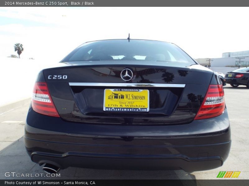 Black / Black 2014 Mercedes-Benz C 250 Sport