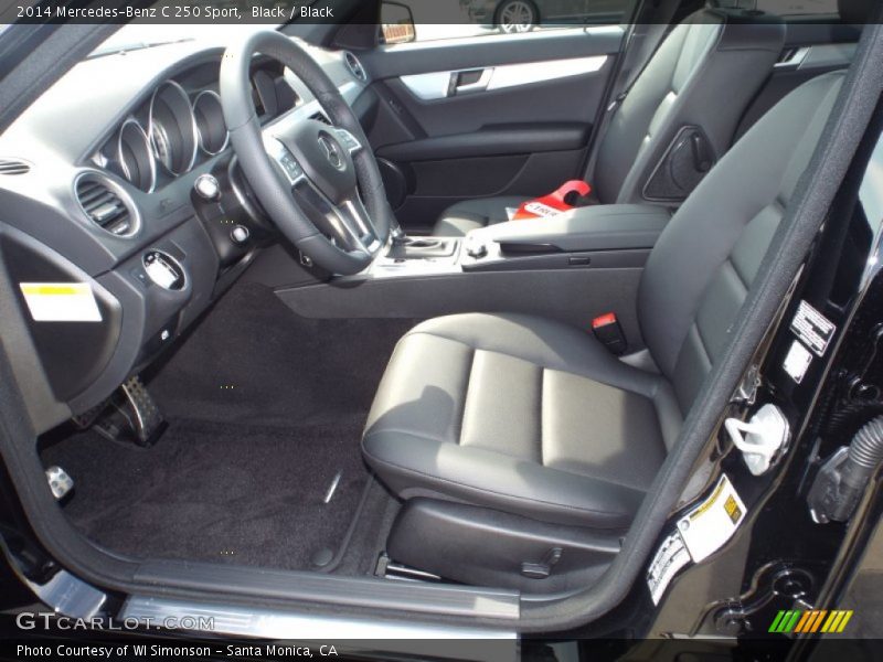Black / Black 2014 Mercedes-Benz C 250 Sport