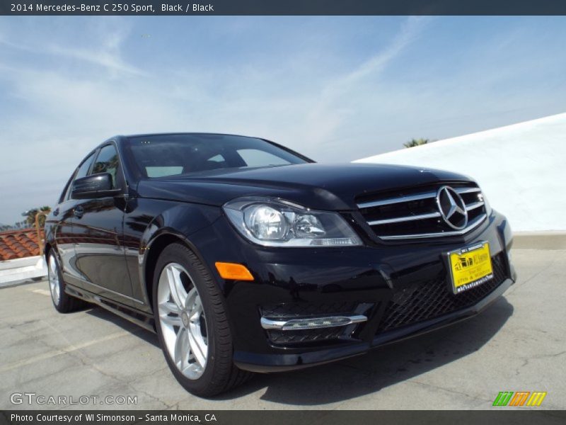 Black / Black 2014 Mercedes-Benz C 250 Sport