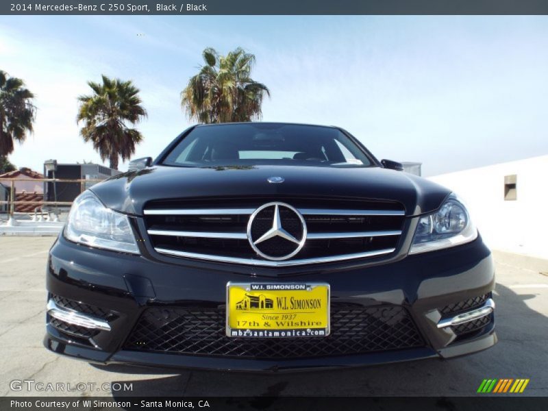 Black / Black 2014 Mercedes-Benz C 250 Sport