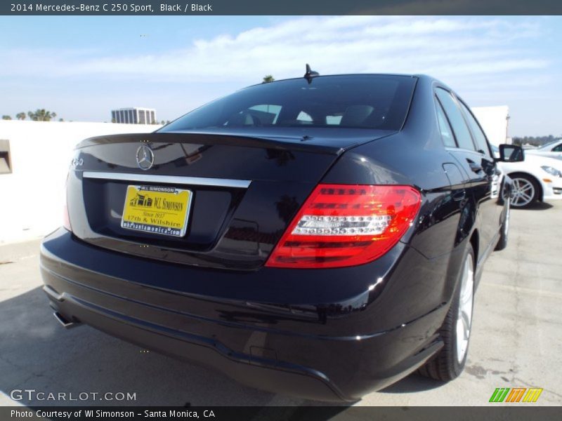 Black / Black 2014 Mercedes-Benz C 250 Sport