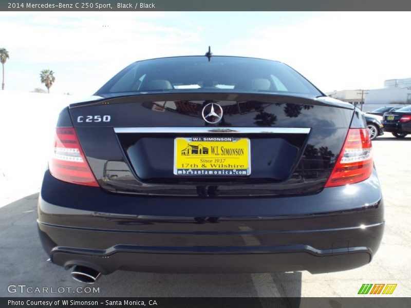 Black / Black 2014 Mercedes-Benz C 250 Sport