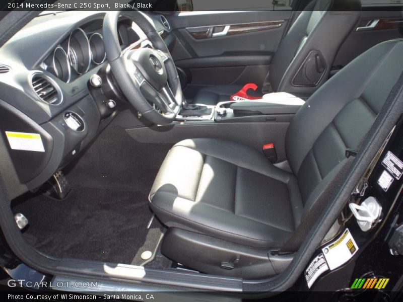 Black / Black 2014 Mercedes-Benz C 250 Sport